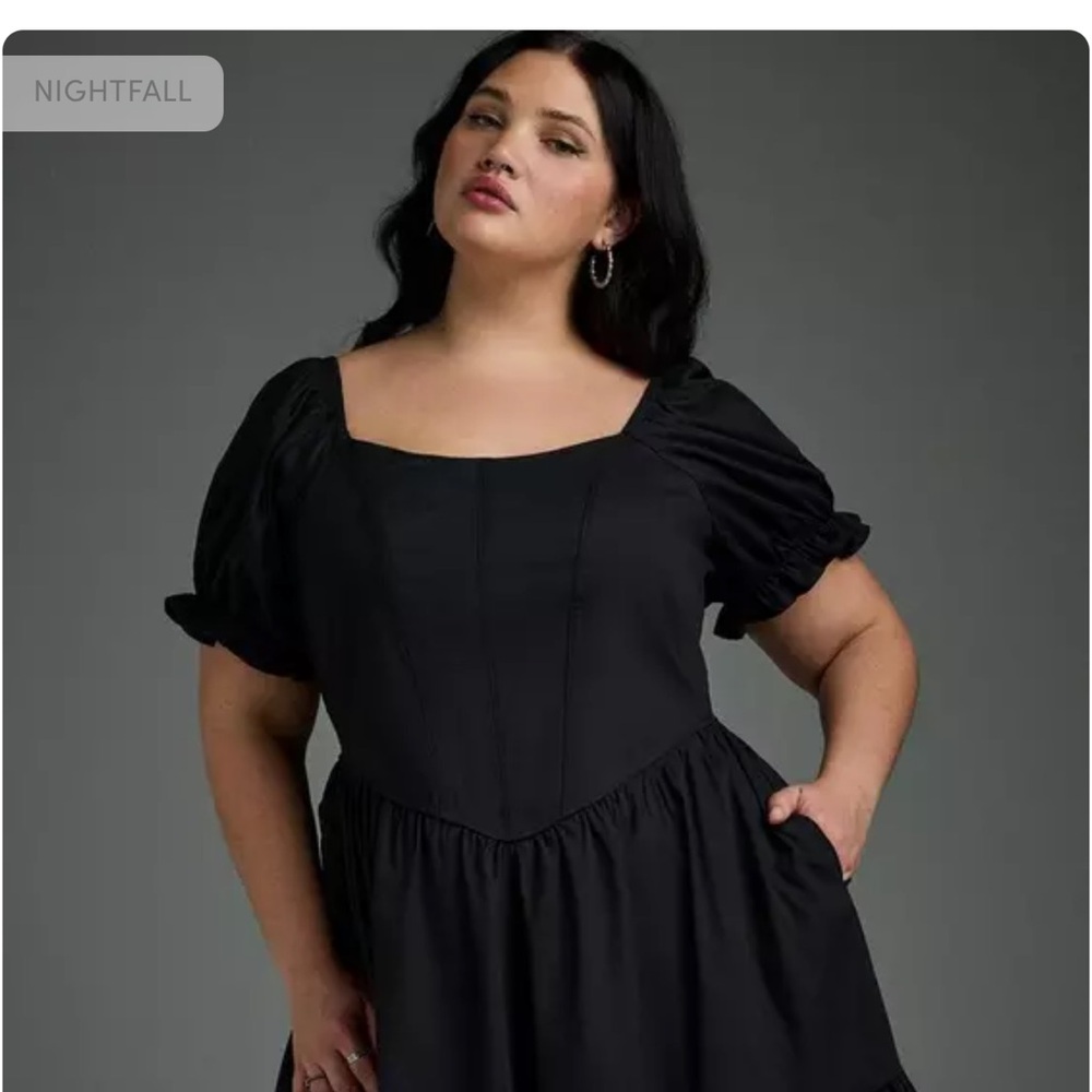 #T311- NWOT - Torrid Nightfall Corset Midi Dress- sz 18 - Picture 4 of 9